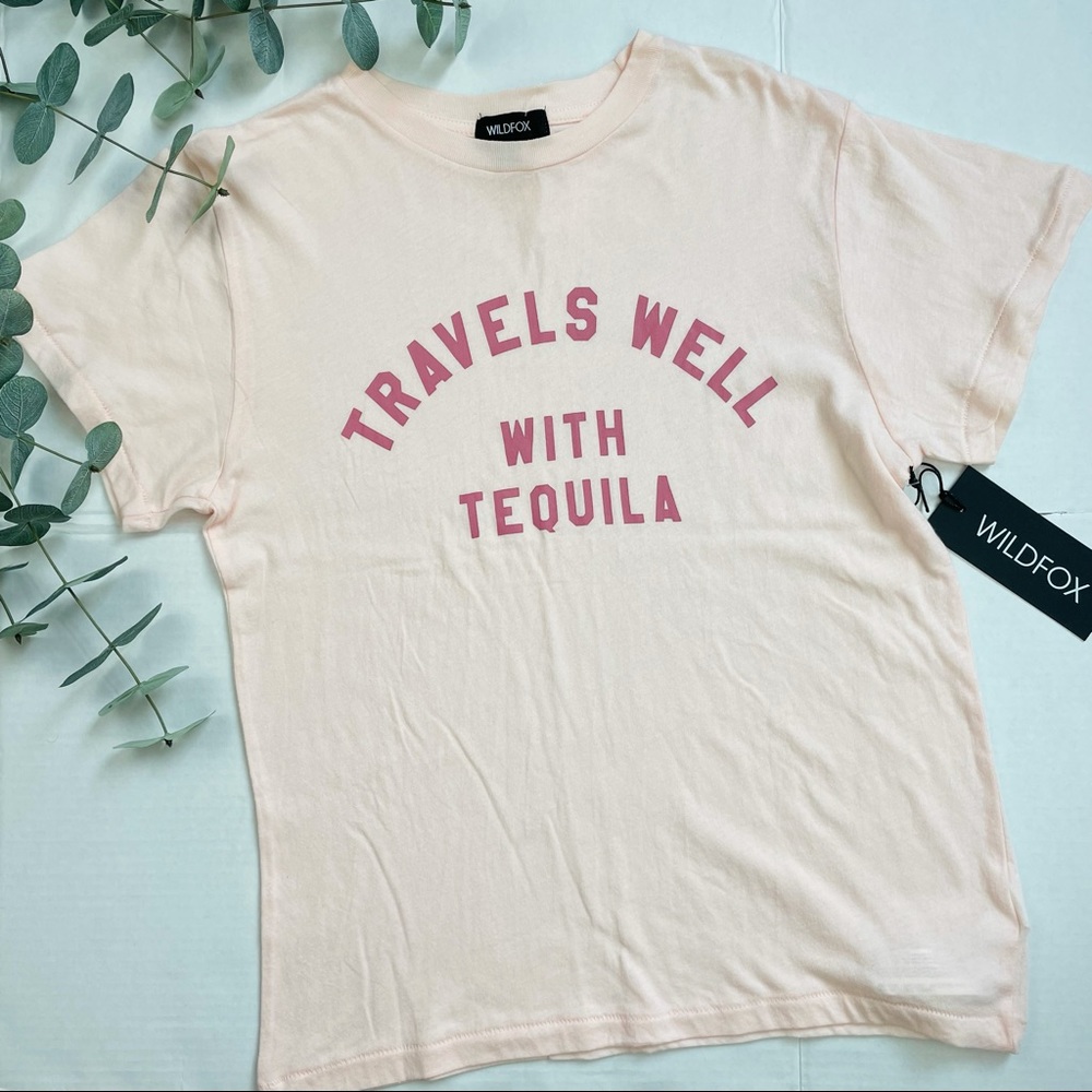 Wild Fox “Travels Well With Tequila” Graphic Tee